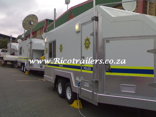 Rico trailer Johannesburg Mobile offices for SAPD and SARS
